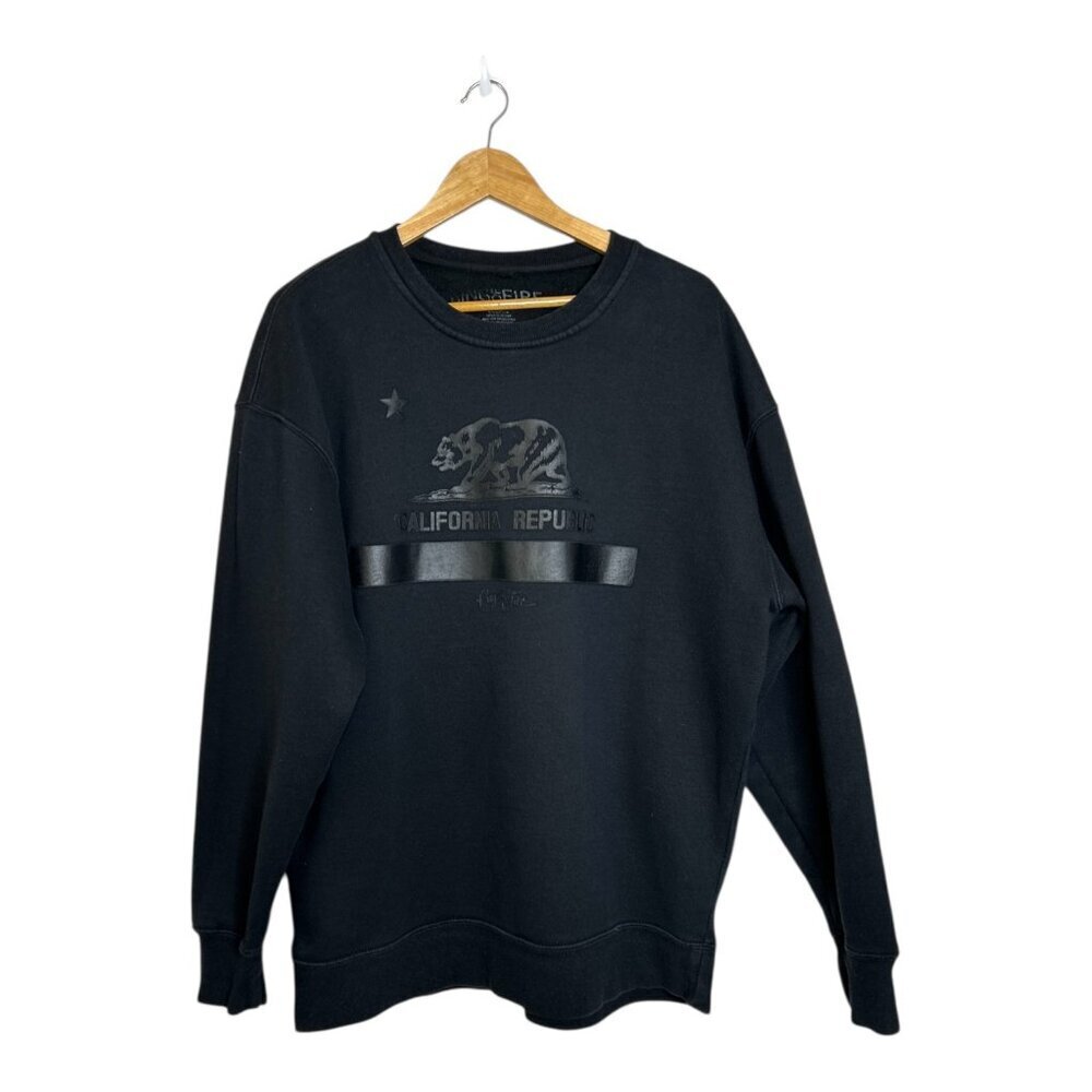 Ring of Fire "California Republic Hoodie Sweatshirt" Men's Size XL Classic
